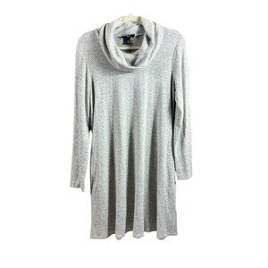 AGB Dress Women's Cowl Neck Long Sleeve Knee Length Dress